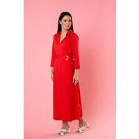 Quiosque Długa czerwona sukienka 4Sm007601