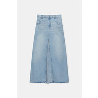 Pull&Bear Długa jeansowa spódnica maxi 7395/326