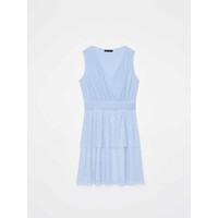 Mohito Niebieska sukienka mini z dzianiny mesh 7285Y-05X