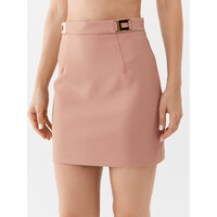Elisabetta Franchi Spódnica mini GO-018-36E2-V220 Różowy Slim Fit