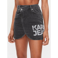 Karl Lagerfeld Jeans Spódnica jeansowa 235J1200 Szary Regular Fit