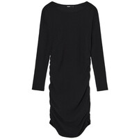 Cropp Czarna sukienka midi z marszczeniami 2706W-99X