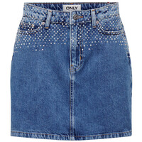 ONLY Spódnica jeansowa 15307913 Niebieski Regular Fit