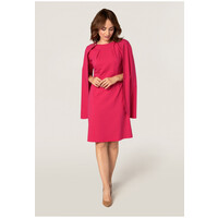 Quiosque Różowa sukienka z peleryną 4TP001504
