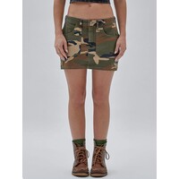 GUESS Mini spódnica ripstop camouflage W3BD52WFNP0-P8AM