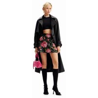 Desigual Spódnica mini z cekinami w róże M. Christian Lacroix 23WWFWX09019