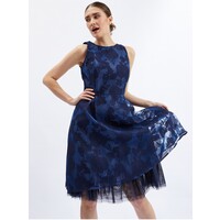 Orsay Ciemnoniebieska sukienka damska z ozdobnym detalem 475043575000
