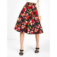 Orsay Czerwono-czarna spódnica damska w kwiaty 722295660000