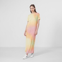 Damska sukienka shirtowa z krótkim rękawem mini HYPE Women's Maxi T Dress - multikolor