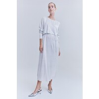 H&M MAMA Brokatowa sukienka dla karmiącej - 1191880001 Srebrzysty