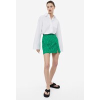 H&M Koronkowa spódnica mini - 1158221001 Zielony