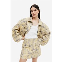 H&M Spódnica z żakardowej tkaniny - 1178098002 Bladożółty/Wzór