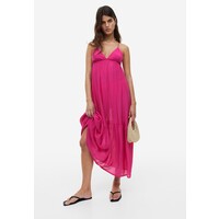 H&M Plażowa sukienka z popeliny - 1142421002 Wiśniowy