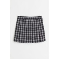 H&M Krótka spódnica z diagonalu - 1031611012 Czarny/Biała krata