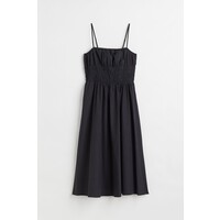 H&M Sukienka z elastycznym marszczeniem - 1062588002 Black