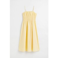 H&M Sukienka z elastycznym marszczeniem - 1062588002 Jasnożółty