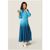 Quiosque Długa sukienka niebieska ombre 4TC005852