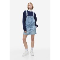 H&M Dżinsowa spódnica na szelkach - 1163308002 Jasnoniebieski denim