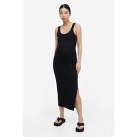 H&M MAMA Prążkowana sukienka bez rękawów - 1116373002 Czarny