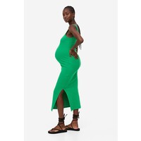H&M MAMA Prążkowana sukienka bez rękawów - 1116373002 Zielony