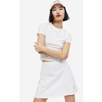H&M Trapezowa spódnica dżersejowa - 1194843002 Biały