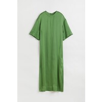H&M Długa sukienka z domieszką jedwabiu - 1077014001 Zielony