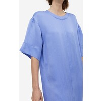 H&M Długa sukienka z domieszką jedwabiu - 1077014001 Niebieski