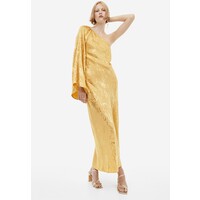 H&M Żakardowa sukienka na jedno ramię - 1171269001 Żółty