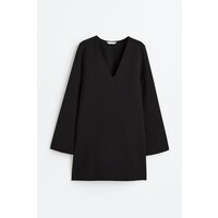 H&M Sukienka z dekoltem w serek - 1120463001 Czarny