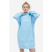 H&M Sukienka dresowa z kapturem - 1089853006 Jasnoniebieski