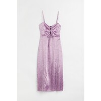 H&M Satynowa sukienka - 1066900001 Fioletowy/Drobne kwiatki