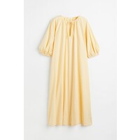 H&M Sukienka z wiązaniem - 1062245002 Light yellow