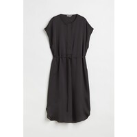 H&M Sukienka z wiązanym paskiem - 1070844002 Czarny