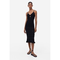 H&M Sukienka o wyglądzie szydełkowej robótki - 1155364003 Czarny