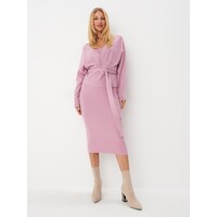 Mohito Różowa sukienka midi ze swetrem 8065W-39X