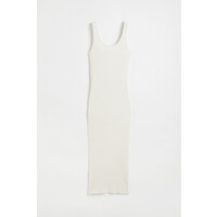 H&M Sukienka bodycon w prążki - 1073084001 Biały