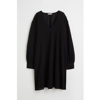 H&M Sukienka z dekoltem w serek - 1087411003 Czarny