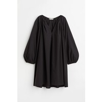H&M Bawełniana sukienka trapezowa - 1058984001 Czarny