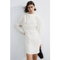 H&M Drapowana sukienka - 1198523005 Kremowy