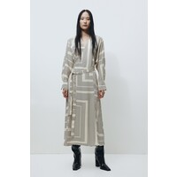 H&M Kopertowa sukienka - 1209966001 Kremowy/Wzór