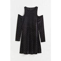 H&M Sukienka z wycięciami na ramionach - 1126227001 Czarny