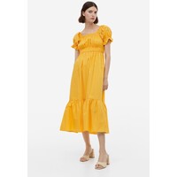 H&M Sukienka z odkrytymi ramionami - 1175847003 Żółty