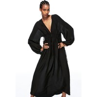H&M Sukienka oversize z wiązaniem - 1175864002 Czarny