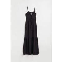 H&M Długa sukienka z wycięciem - 1088746002 Czarny