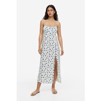 H&M Sukienka z wiązanym detalem - 1176740002 Biały/Kwiaty