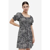 H&M Sukienka z odkrytymi ramionami - 1176804001 Czarny/Wzór
