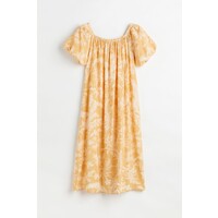 H&M Sukienka z odkrytymi ramionami - 1081906001 Jasnopomarańczowy/Wzór