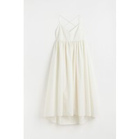 H&M Bawełniana sukienka w serek - 1077926003 Biały