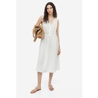 H&M Sukienka ze sznurkiem do ściągania - 1167382001 Biały