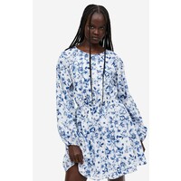 H&M Sukienka z odkrytymi plecami - 1167094001 Niebieski/Kwiaty
